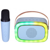 Trevi XR 8A01 MINIPARTY Altoparlante Karaoke + Bluetooth Blu