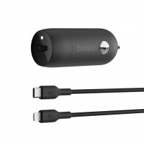 Belkin Boost Charge Caricabatteria da Auto 30W Cavo USB-C Nero