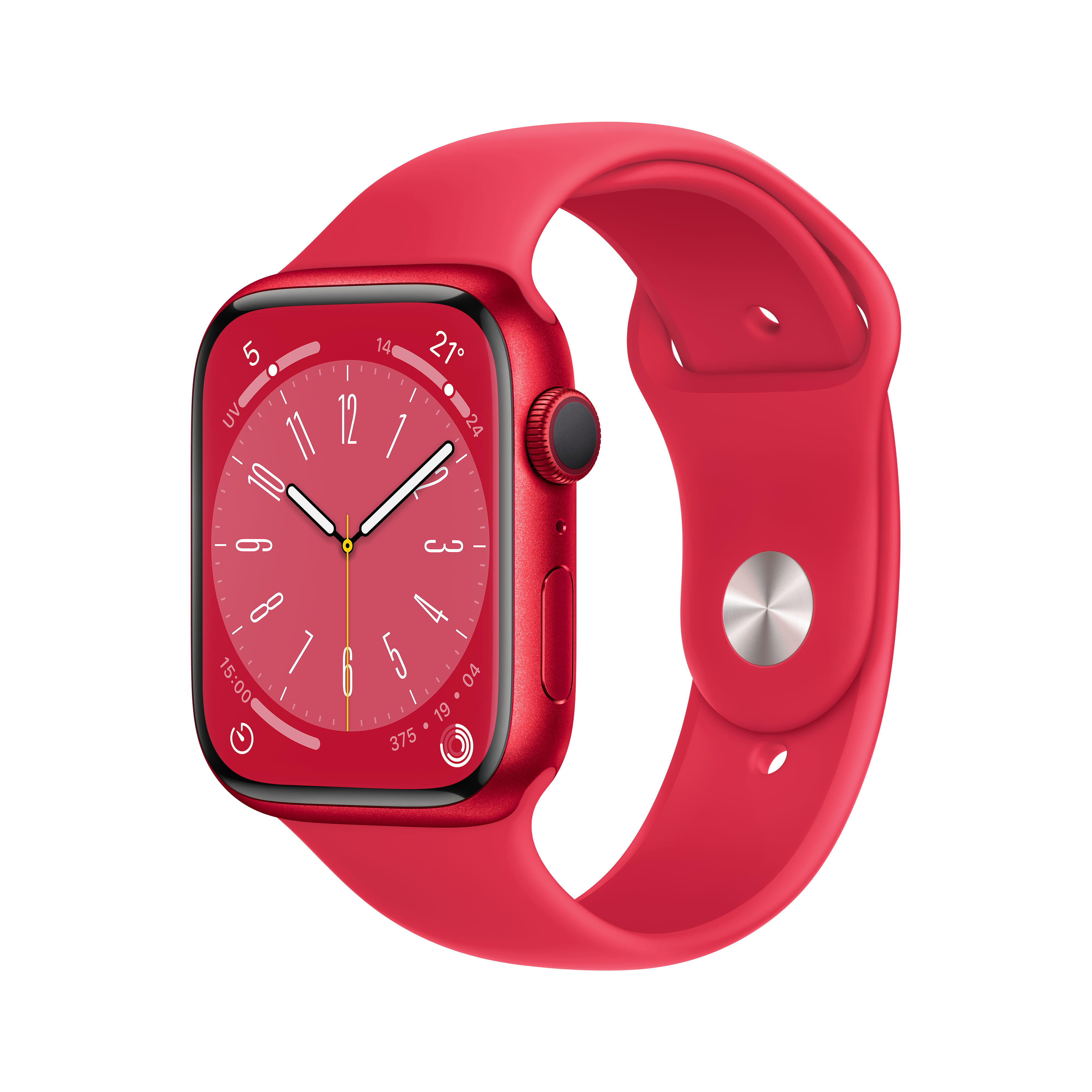 Apple Watch Series 8 GPS 45mm Cassa in Alluminio Red con Cinturino Sport Band Red - Regular
