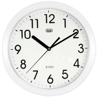Trevi OM 3301 Orologio da Parete Quartz Clock Cerchio Bianco