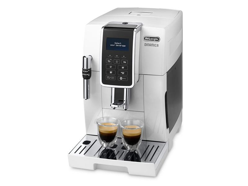 De Longhi Dinamica Ecam 350.35.W Automatica Macchina Caffe' per Espresso 1,8 L Bianco