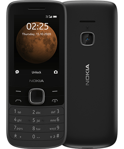 Nokia 225 Telefono Cellulare Basico Doppia SIM Display a Colori 4G 90,1 g Nero