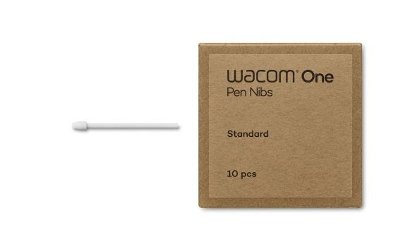 Wacom ACK24911Z Ricambi Pennino per One Standard Pen 10 pz Bianco